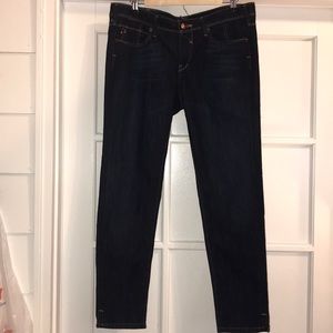 Source of Wisdom Dark Wash Cropped Jean Sz 13 A15